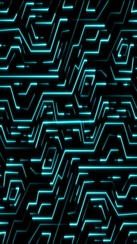 Digital technology data animation streams advanced binary algorithm data bl.. 스톡 동영상 345968821