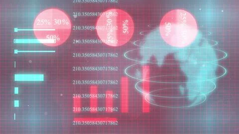 Digital technology data concept illustration background. technology design .. Stock Illustration