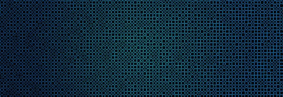 Digital Technology Data Network Grid Pattern Blue Cyan Neon Circles Mesh Matrix Stockillustratie