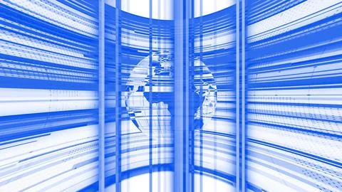 Digital technology earth map news background Ilustración de archivo