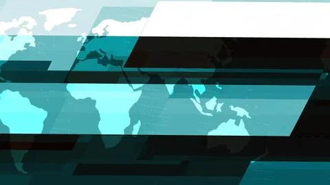 Digital technology earth map news background Ilustración de archivo
