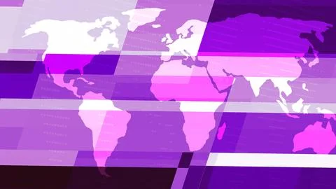 Digital technology earth map news background Ilustración de archivo