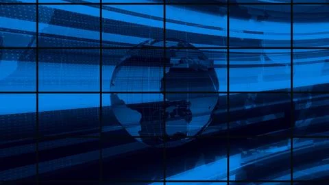 Digital technology earth map news background Stock Illustration