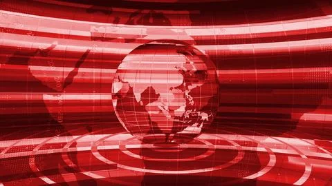 Digital technology earth map news background Ilustración de archivo
