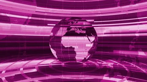 Digital technology earth map news background Ilustración de archivo