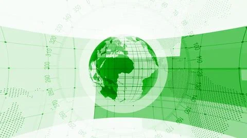 Digital technology earth map news background Ilustración de archivo