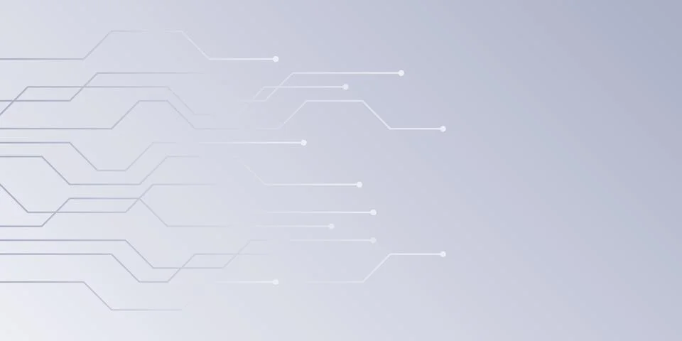 Digital technology electronics circuit board background 库存插图