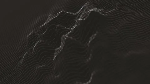 Digital Technology Flowing Mesh Looping Background Stock Footage 327467757