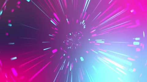 Digital Technology Fluids Light Lines Motion Tunnel Changing Stock Footage 125046523