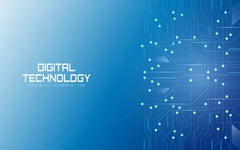 Digital technology futuristic innovation background 스톡 일러스트
