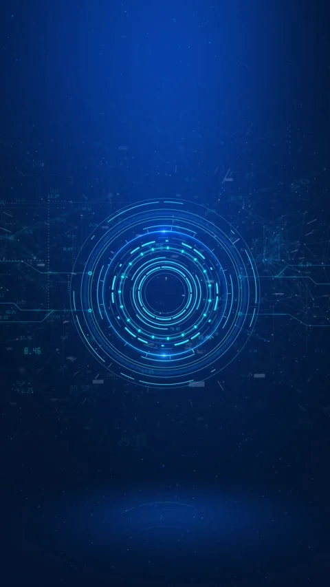 Digital technology futuristic internet network connection background, Hud cyber Stock Footage 341889354