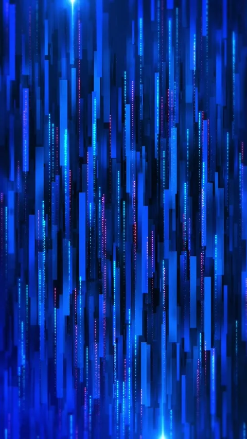 Digital technology futuristic internet network connection dark black background, Stock Footage 341894532