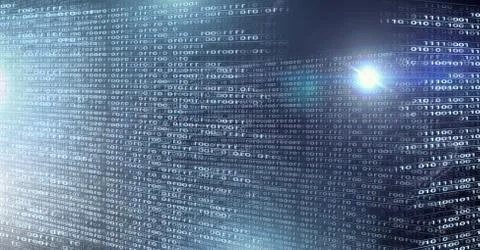 Digital technology glowing interface 库存照片