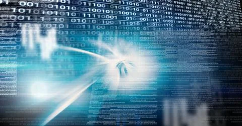 Digital technology glowing interface 스톡 사진