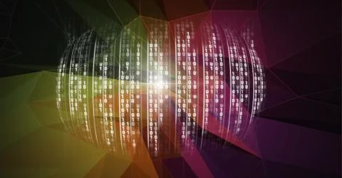 Digital technology glowing interface 스톡 사진