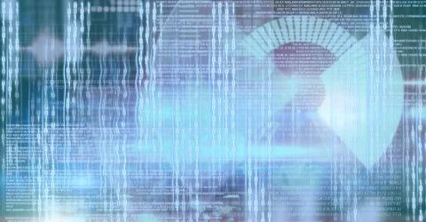 Digital technology glowing interface 스톡 사진