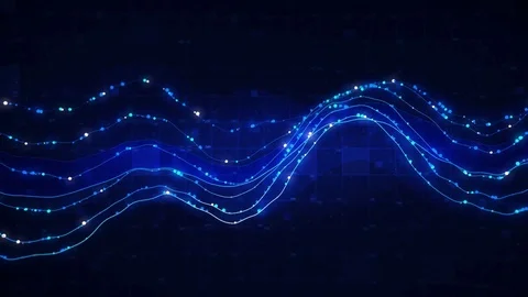 Digital Technology Graph Loop Stock Footage 77652670