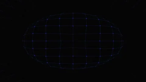 Digital Technology Grid Tunnel Network Loop Motion Background 库存影片 333955447