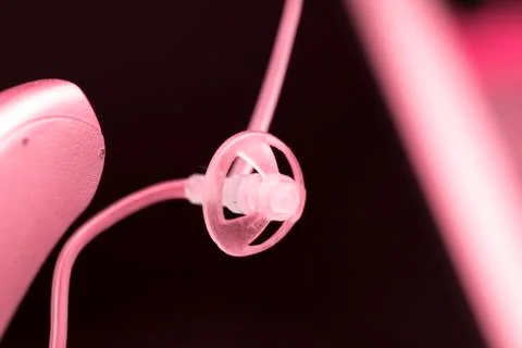 Digital technology hearing aid Stock Photos