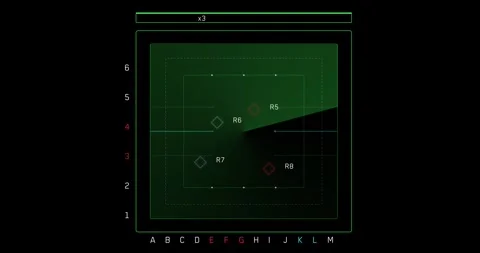 Digital Technology HUD Display Animation with AI Graphics Stock Footage 337700526