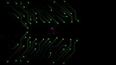 Digital technology HUD element communication black background with technolo.. Illustrazione stock