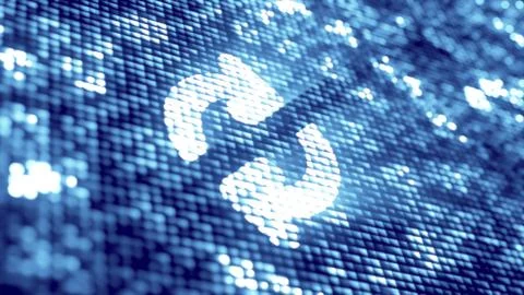 Digital technology icon 스톡 일러스트