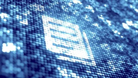 Digital technology icon 库存插图