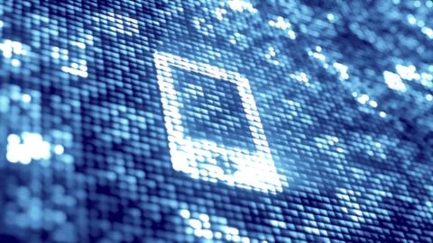 Digital technology icon 스톡 일러스트