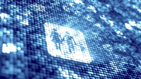 Digital technology icon Stock Illustration