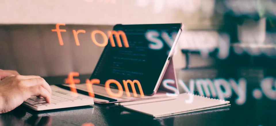 Digital technology industry concept development of programming and coding t.. Stock-Fotos