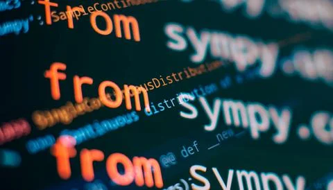 Digital technology industry concept development of programming and coding t.. Stock-Fotos