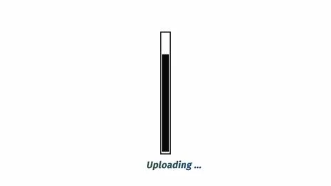 Digital technology isolated orthography waiting loading bar on white color .. Stock Illustration