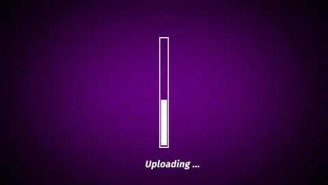 Digital technology isolated orthography waiting loading bar on pink color b.. Stock Illustration