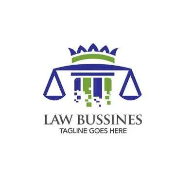 Digital technology Law logo Stock Illustration