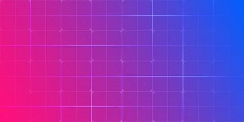 Digital technology line grid background. HUD grid. Data screen dashboard. Illustrazione stock