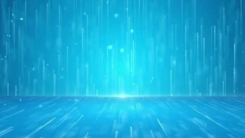 Digital Technology Lines Moving Upward In Light Blue Abstract Background Stock Footage 139033922