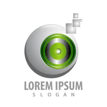 Digital technology logo concept design. Symbol graphic template element vecto Stock Illustration