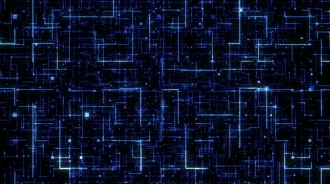 Digital Technology Matrix Background Stock Footage 68580583