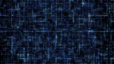 Digital Technology Matrix Space Stock Footage 68580626