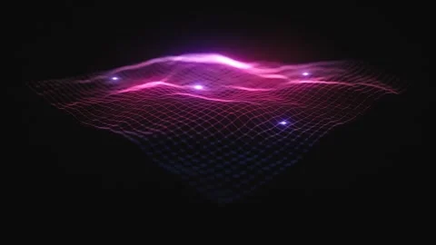 Digital Technology Mesh Background Loop Stock Footage 334051513