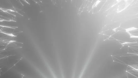 Digital technology motion background. Abstract plexus geometry with lines and Stock Footage 112270346