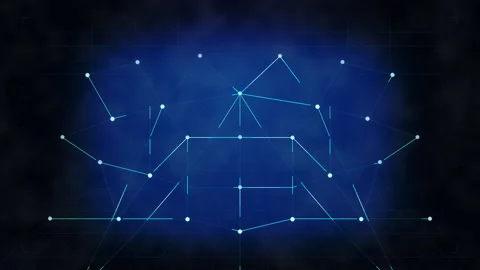 Digital technology network and cyber security data analysis Stock Footage 347201089