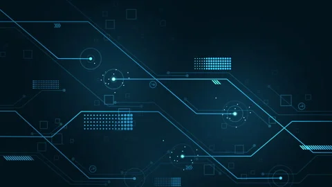 Digital technology network connecting lines futuristic cyber security Stock Footage 330176827