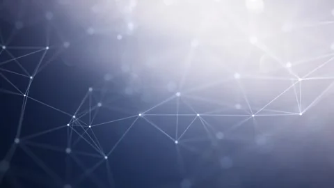 Digital technology network lines looping background Stock Footage 337427434