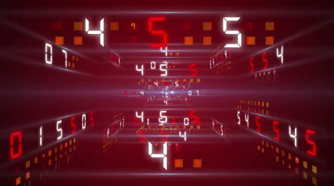 Digital technology numbers counter backgorund 4K still Red Stock Footage 61036577