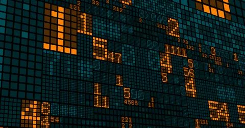 Digital Technology Numbers Stock Photos