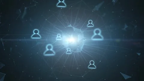 Digital technology people business network Stock-Footage 323962979