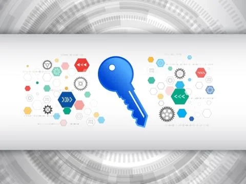 Digital technology protection concept. Stock Illustration