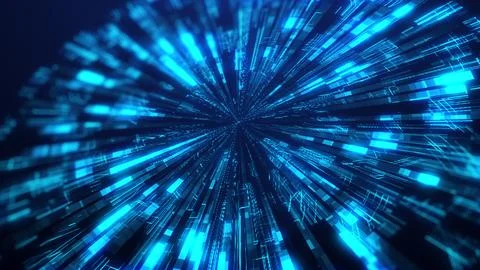 Digital technology pulsing splash or explosion concept 스톡 일러스트