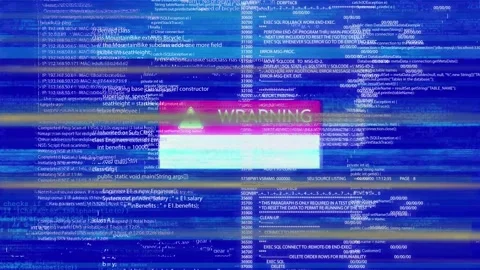 Digital technology security, hacking or programming Program source code or Stock Footage 295176134